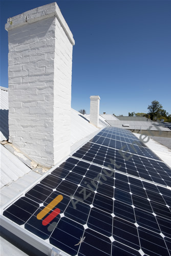Installation résidentielle de panneaux photovoltaïques